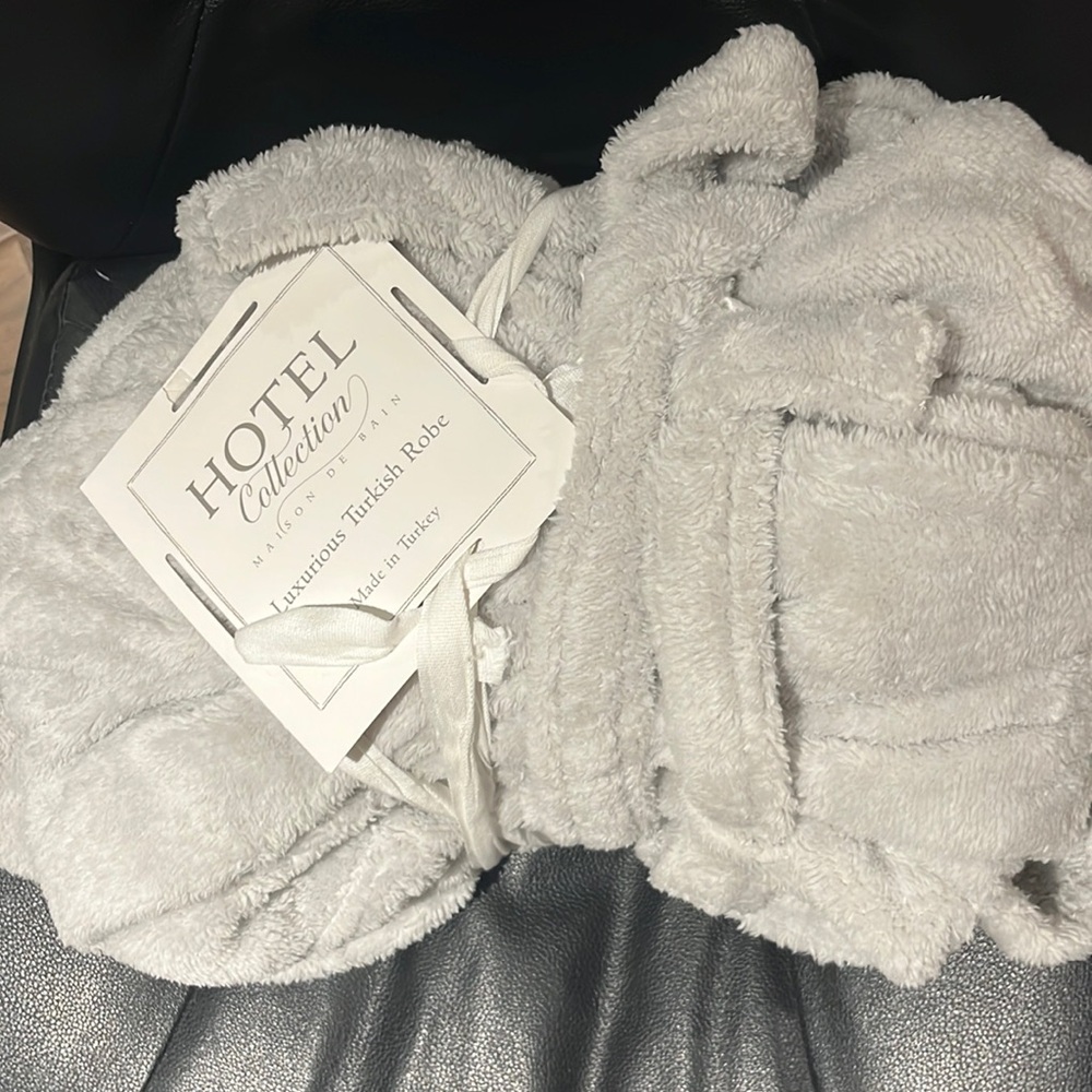 Luxurious Turkish Robe Light Grey